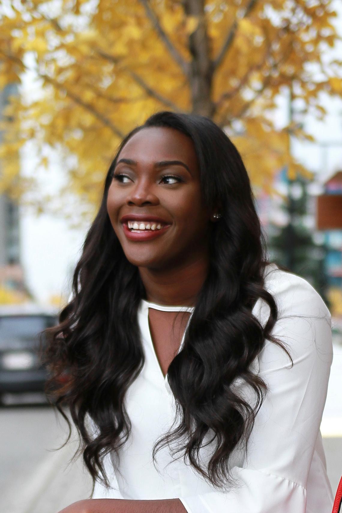 University of Calgary student Chidera Nwaroh, 2018 Canadian 3MT champion.