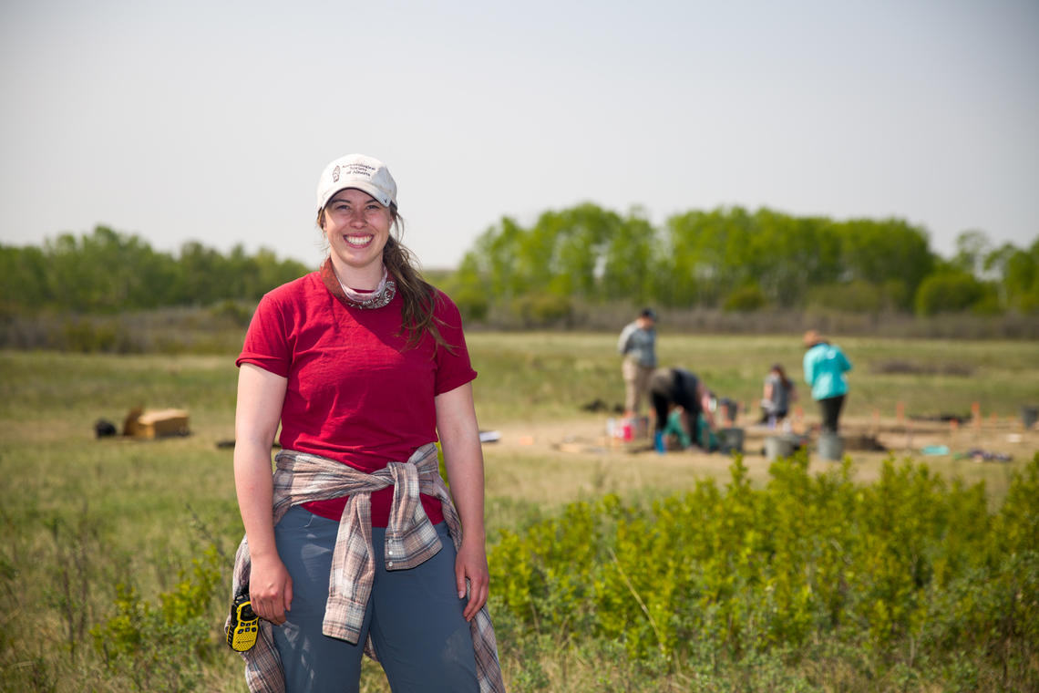 Archaeology MA student Kelsey Pennanen runs UCalgary's Aboriginal Youth Engagement Program, part of the Program for Public Archaeology.