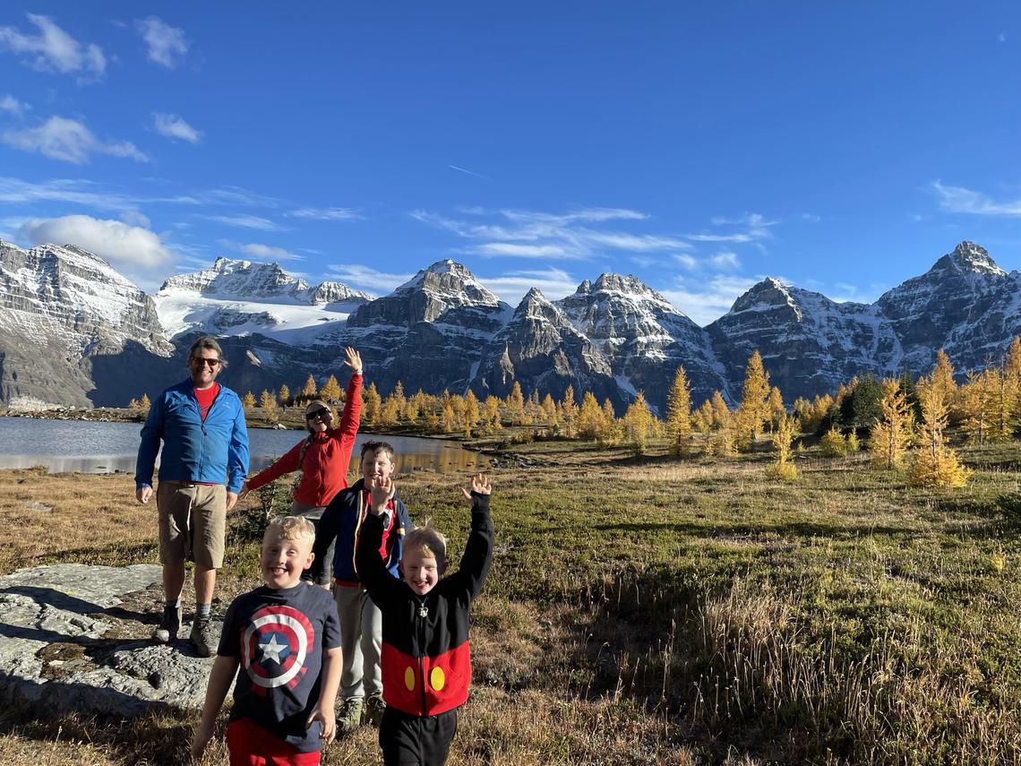 Campbell family in the mountains