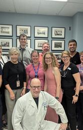 Members of the Libin Cardiovascular Institute's heart failure team pose for a photo