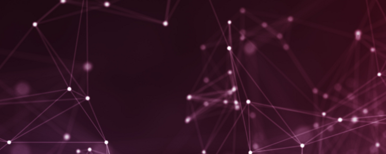 pink and purple background with star-like data points