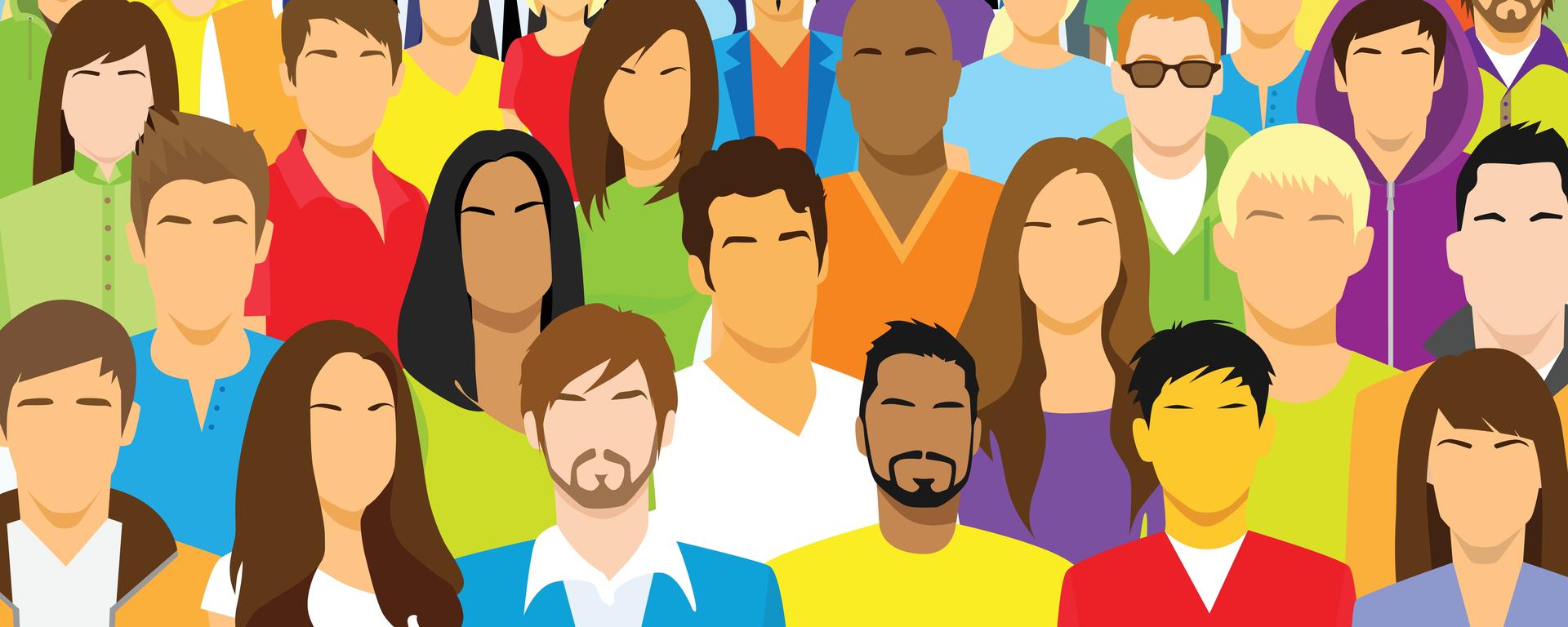 diverse crowd