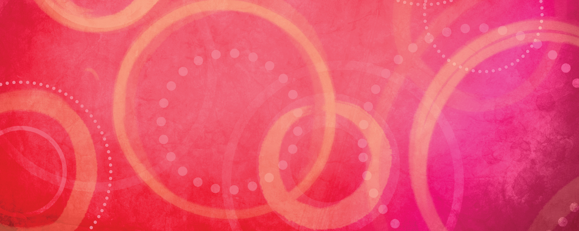 pink, orange, red and yellow background with illustrated interconnecting circles