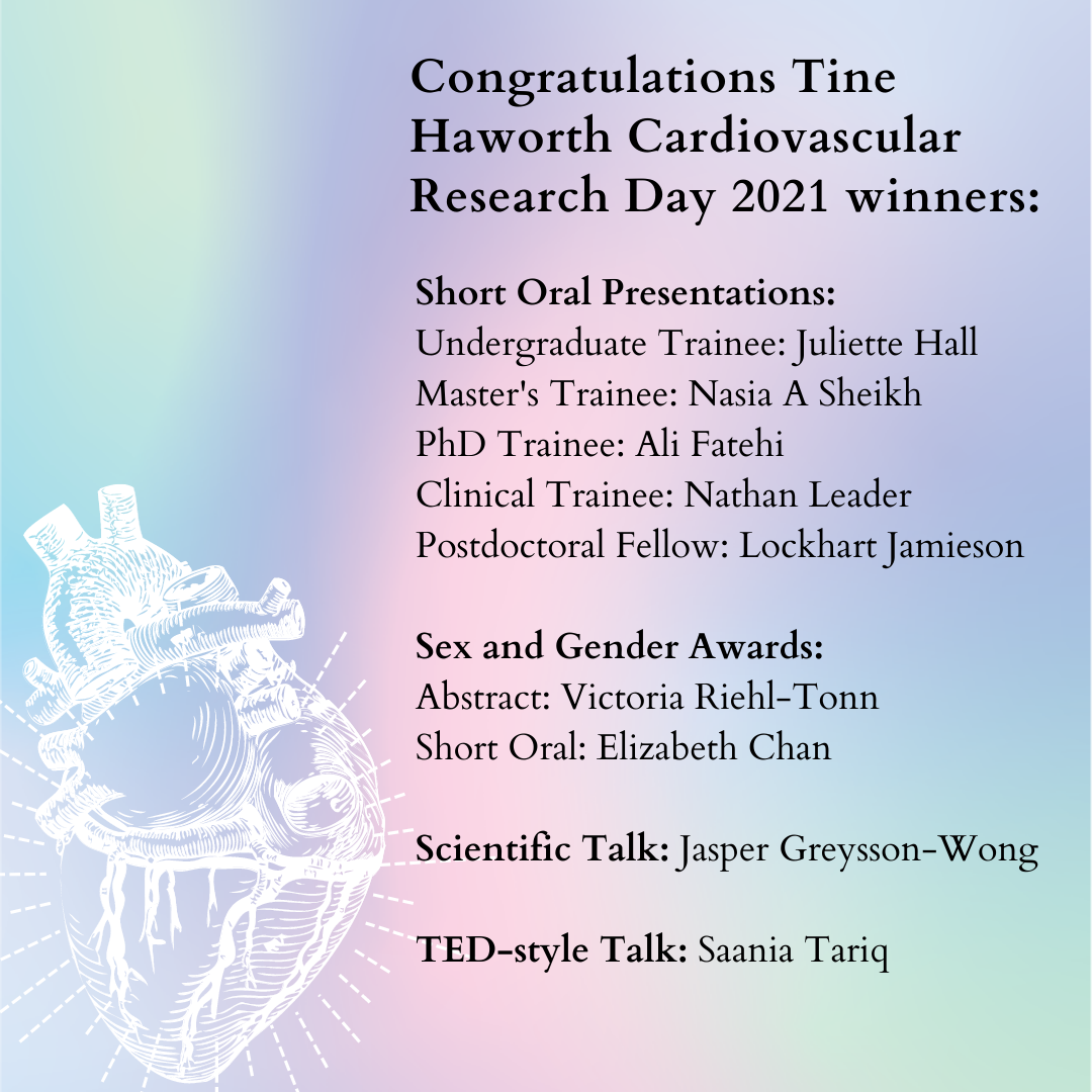 2021 Research Day Winners 2021 Research Day Winners