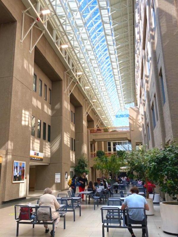 Heritage Medical Research Building atrium 