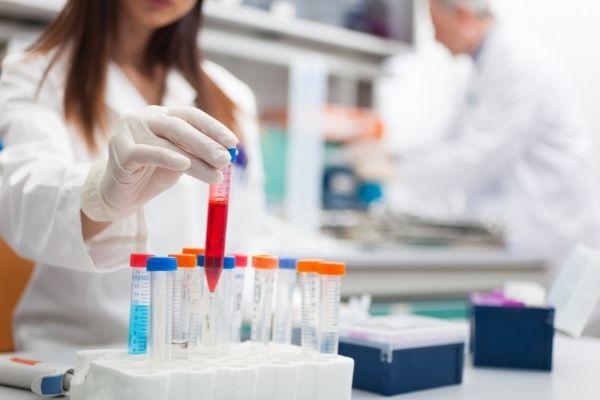 woman working in a lab