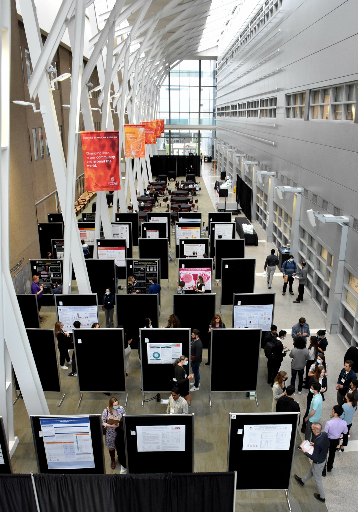 Atrium view of the 2022 Research Day