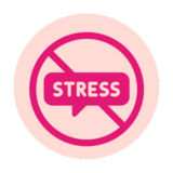 the word stress with the slash through it