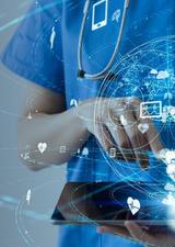 nurse with a tablet