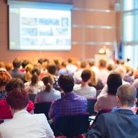 people attending a lecture