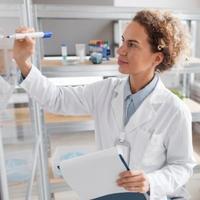 woman working in a clinic