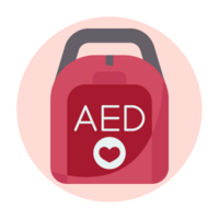 icon of an AED